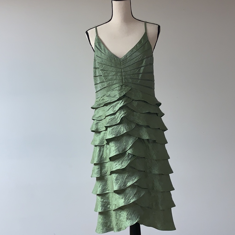 Adrianna Papell Occasions Shutter Pleat Midi Dress 16